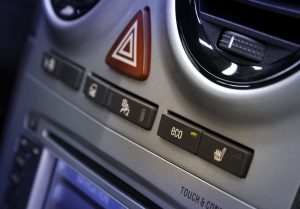 Automobilio avarinės šviesos mygtukas